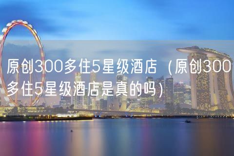 原创300多住5星级酒店（原创300多住5星级酒店是真的吗）(11)