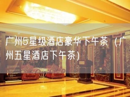 广州5星级酒店豪华下午茶（广州五星酒店下午茶）(39)