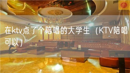 在ktv点了个陪唱的大学生（KTV陪唱可以）