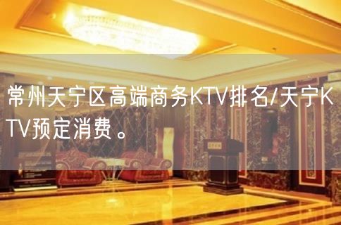 常州天宁区高端商务KTV排名/天宁KTV预定消费。