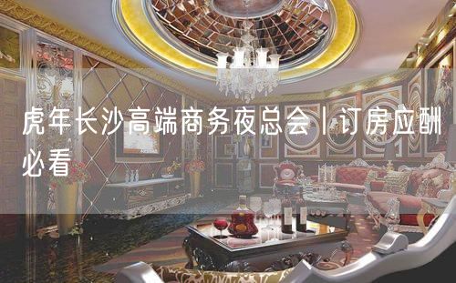 虎年长沙高端商务夜总会丨订房应酬必看