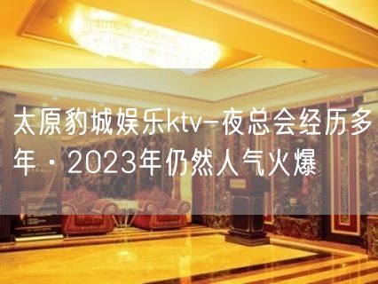太原豹城娱乐ktv-夜总会经历多年·2023年仍然人气火爆