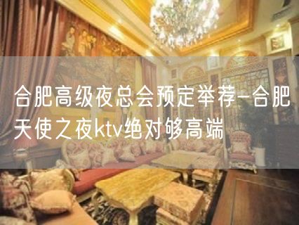 合肥高级夜总会预定举荐-合肥天使之夜ktv绝对够高端