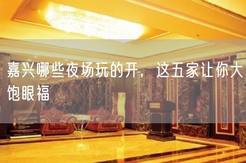 嘉兴哪些夜场玩的开，这五家让你大饱眼福