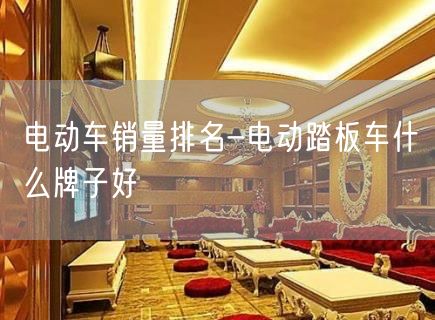 电动车销量排名-电动踏板车什么牌子好